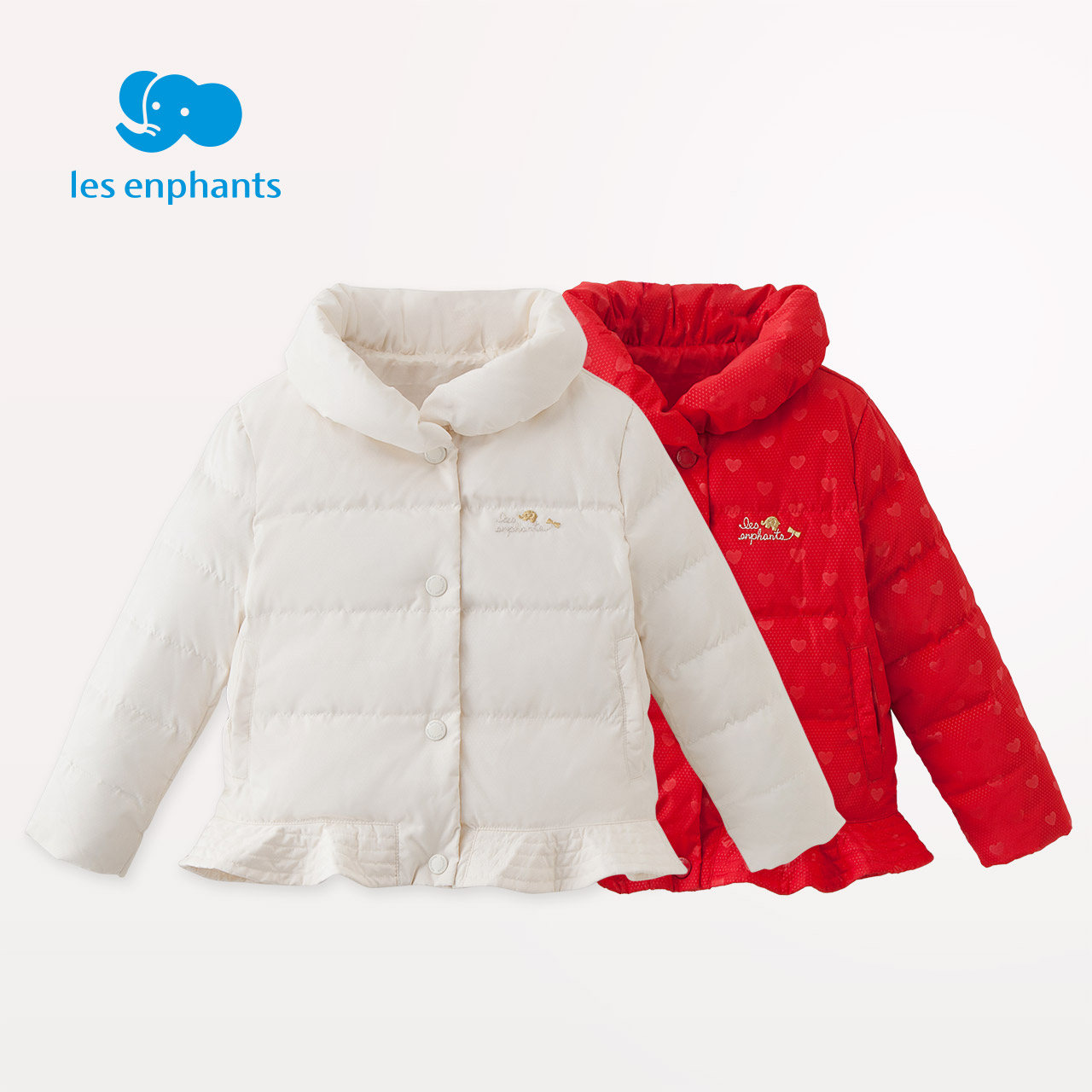 Li phòng bé con của bé xuống ấm áp ngắn ánh sáng vừa và nhỏ áo khoác trẻ em xuống áo khoác mùa đông áo dày.