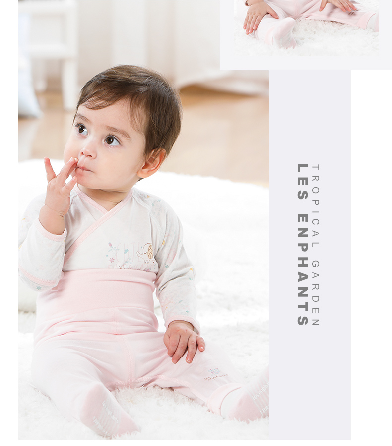 Li Ying phòng quần áo trẻ em nữ đồ lót cotton trẻ em cao eo thiết kế quần bụng 2 mảnh hè 2019 mới - Quần áo lót bộ cotton cho bé