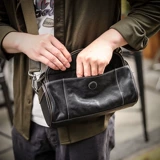 Оригинальная сексуальная кожаная сумка на одно плечо для отдыха, из натуральной кожи