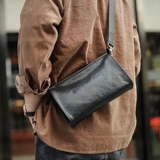 Оригинальная сумка на одно плечо, кожаная маленькая сумка клатч, сумка с петлей на руку для отдыха, коллекция 2023, из натуральной кожи