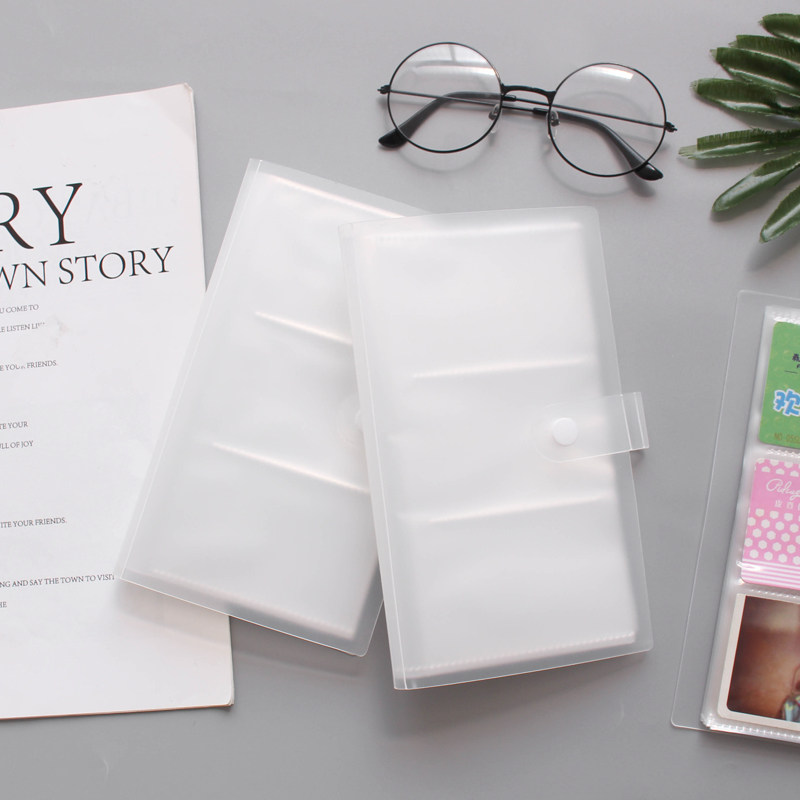 Movie ticket star card sticker train ticket membership card collection book transparent business card book business card folder card book small card bag