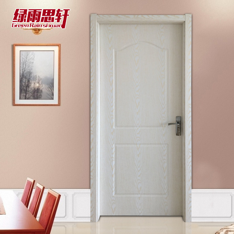 Golden Open Free Lacquered Door Pvc Solid Wood Composite Door Affordable Indoor Door Bedroom Door Office Door Briefs Rental Room Door