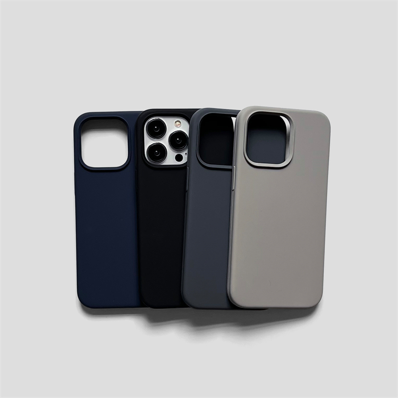 17Air Cool Style Midnight Blue 16E Deep Space Gray 15Pro Apple 14 Granny Gray Soft Liquid Silicone 13Mini Compatible Xr Apple 11 Phone Case iPhone 12 Protective Cover Cute