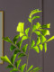 High-End Artificial Fishtail Sunflower, Large Loose-Tailed Sunflower Plant, Fake Tree Potted Plant, Indoor Living Room Artificial Green Plant Landscaping Ornament