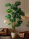 Medieval-Style Simulated Green Plant Monstera Indoor Living Room Floor-Standing Potted Plant Artificial Plant Fake Tree Landscaping Decoration Ornament
