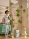 Lily Bamboo Artificial Indoor Large Plant Living Room Fake Tree Floor-Standing Potted Plant Bionic Green Plant Decoration Landscaping Ornament