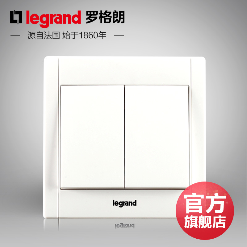 Roger Lang Switch Socket Panel Beauty Culvert White Two Open Multi control Three Control Two Midway Wall Power Supply 86 Type 