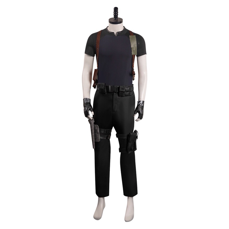 Resident Evil 4 Cos Remake Version Leon Scott Kennedy Cosplay Costume Halloween