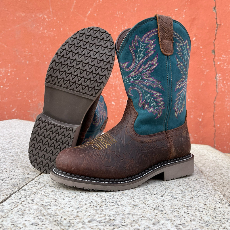 Thick Cowhide Riding Boots, Motorcycle Boots, Round Toe Goodyear Embroider, Light-Colored Cowboy Boots, Mongolian Boots, Equestrian