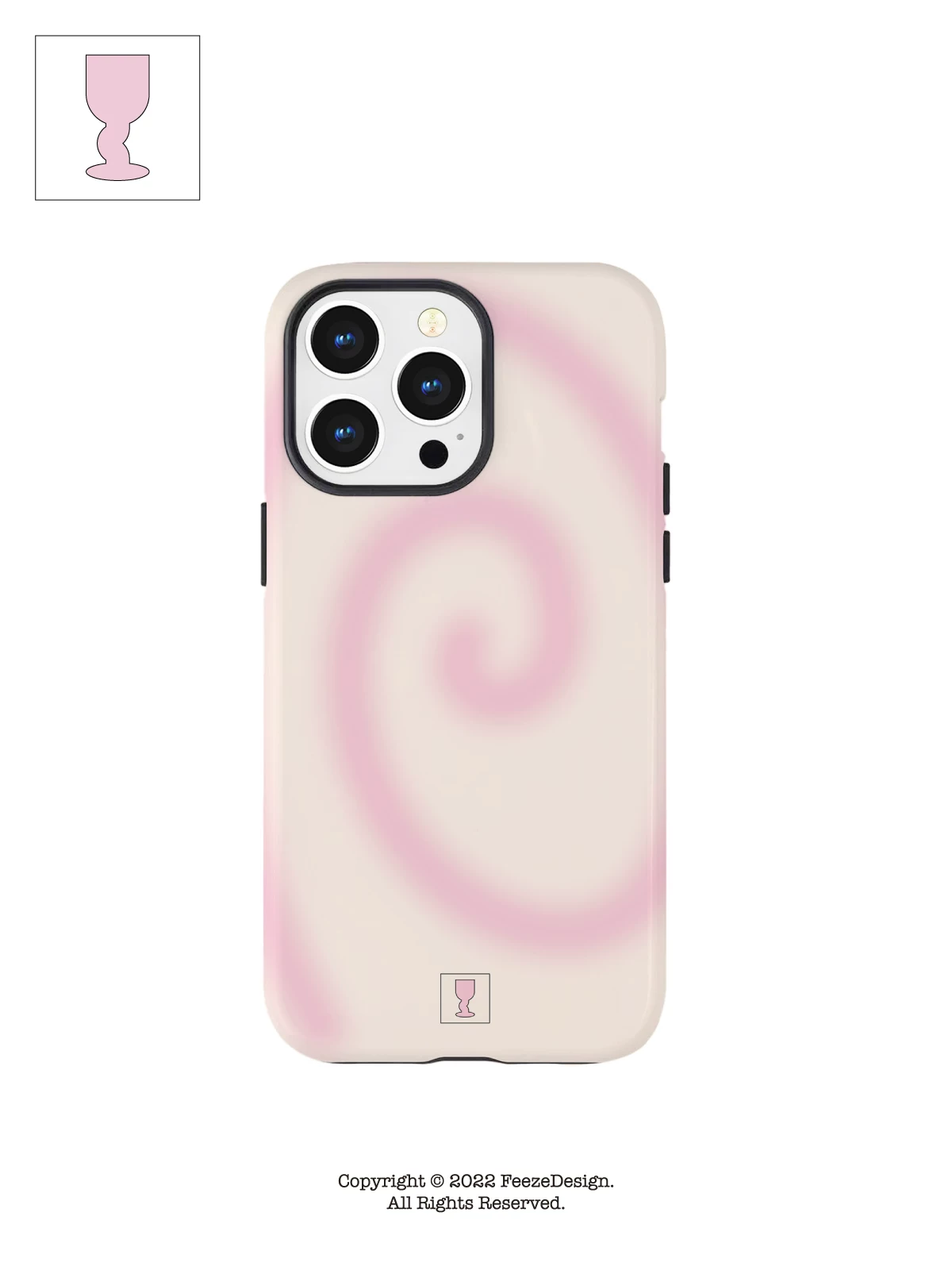 Подлинный кремовый чехол для телефона 2 в 1, iPhone