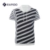 RAPIDO Ramp Summer Summer Sports Sports Áo trùm đầu ngắn tay áo sọc hải quân - Áo phông thể thao Áo phông thể thao