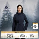 ເສື້ອກິລາ hooded jacket ທີ່ມີ zippered ນ້ໍາຫນັກເບົາຂອງແມ່ຍິງ