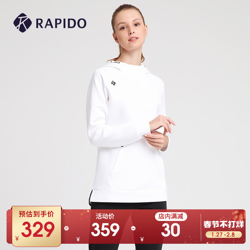 RAPIDO Breaking Thunderway Spring Ladies Simple Skinny Crewneck Loose Turtleneck Sports Leisure Thick Cotton T Shopping Mall Same