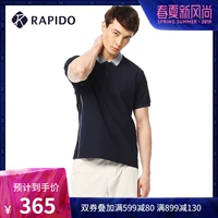 RAPIDO Hàn Quốc Samsung Đầu hè Sản phẩm mới In nam Áo thể thao giản dị Áo sơ mi POLO CN8342P12 - Áo polo thể thao áo thun nam polo