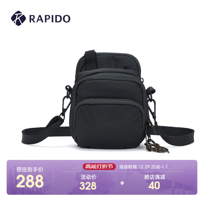 RAPIDO Thunder Bolt 2023 Fall new men and women Casual Bag Single Shoulder Bag Slanted Satchel-Taobao