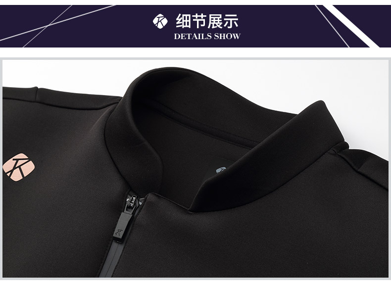 RAPIDO Ramp mùa xuân và mùa thu nam đứng cổ áo Zipper Comfort Thoải mái thể thao Áo khoác xe máy thông thường - Áo khoác thể thao / áo khoác áo khoác thể thao nữ
