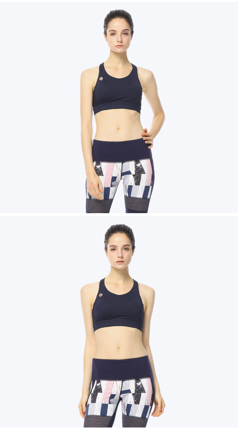RAPIDO Đường dốc đầu hè Phụ nữ Chia tách dây đeo Thiết kế Yoga Vest Thể thao Đồ lót thông thường - Đồ lót thể thao áo gym
