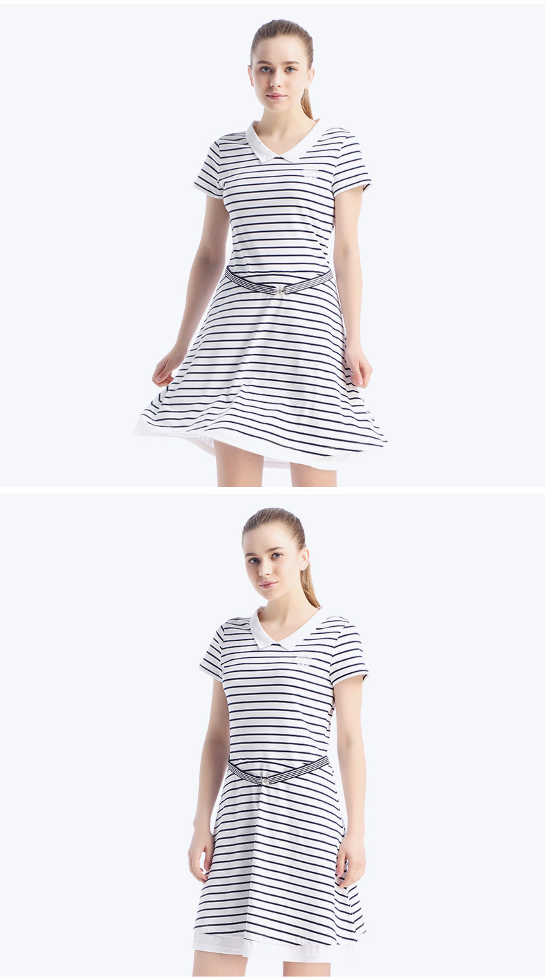 RAPIDO truy cập với mùa hè mới lady Một từ slim sọc thể thao ăn mặc giản dị CP6Y27S74 bộ thể thao nữ