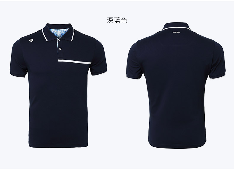 RAPIDO Hàn Quốc Samsung 2018 hè sản phẩm mới In áo thể thao và giải trí POLO cho nam - Áo polo thể thao áo polo adidas nam