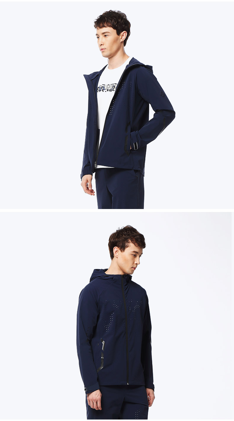 RAPIDO Ramp mùa xuân và mùa thu nam Vai nam có mũ trùm đầu thoáng khí thể thao - Áo khoác thể thao / áo khoác áo khoác adidas neo