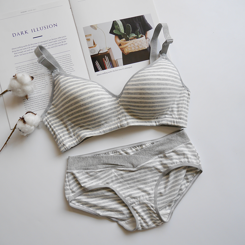 Lactation underwear set Lactation postpartum no rim Pregnancy maternity bra Monthly underwear set Lactation pure cotton