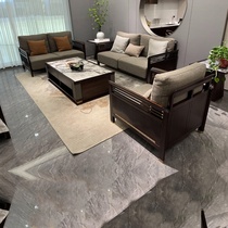 High-end solid wood sofa new ebony Airi Guyi Suxin Chinese style sofa combination villa small apartment furniture