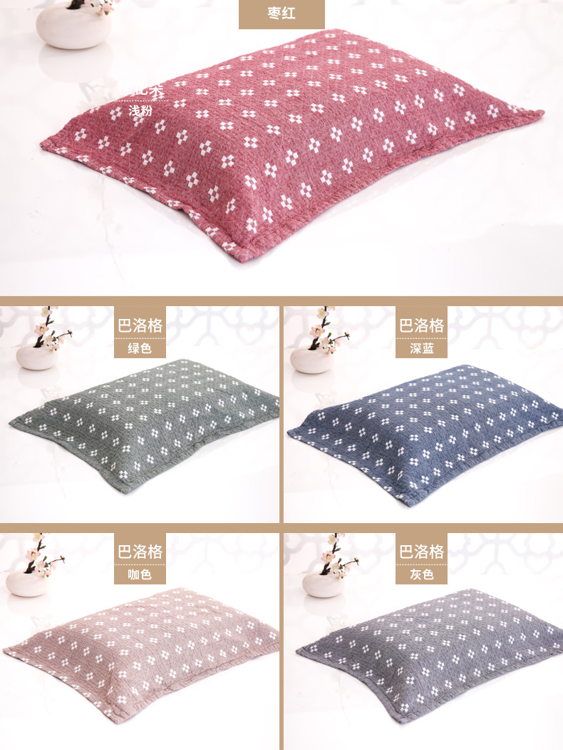 Giặt bông gạc gối cặp giải phóng mặt bằng bán đặc biệt dày bông gối khăn cặp đơn giản áo gối