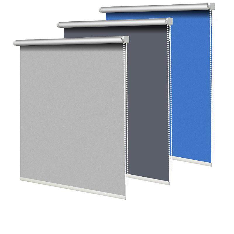 Light-proof curtain sunshade rental room thermal insulation curtain economical waterproof fabric soft bathroom non-perforated simple roller shutter