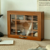 Ретро коробочка для хранения, настольные часы, серьги, коробка для хранения, печать, лента, браслет