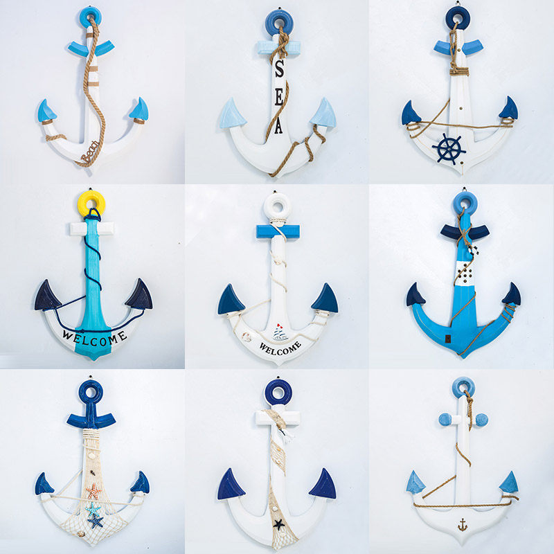 Mediterranean style decoration hanging living room wall anchor swimming ring bedroom bar dining room background wall decoration accessories