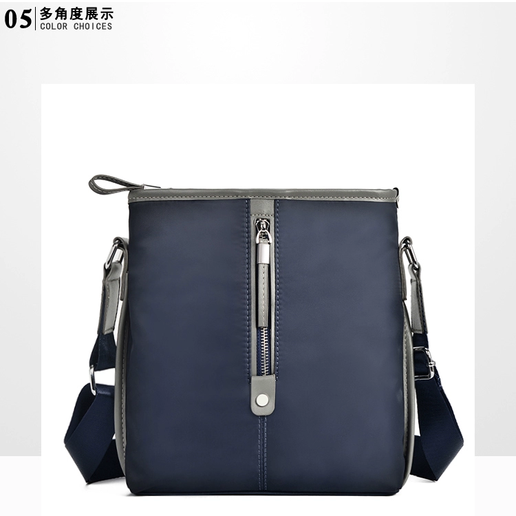 Túi đeo vai nam Oxford vải kinh doanh bình thường Túi Messenger Hàn Quốc Túi xách nam triều nam Túi đeo vai nam dọc