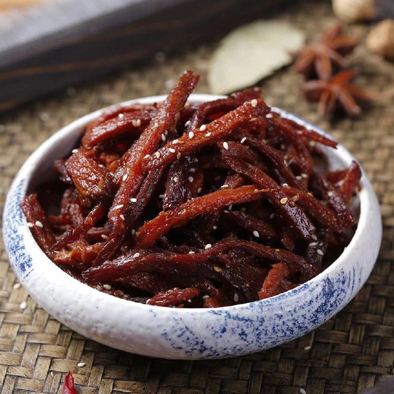 Zhengzong Sun Spicy Beef Cattle Meat Dry Vacuum Packing Small Bags Casual Snack Snack Bulk Chongqing Special Produce 200 gr