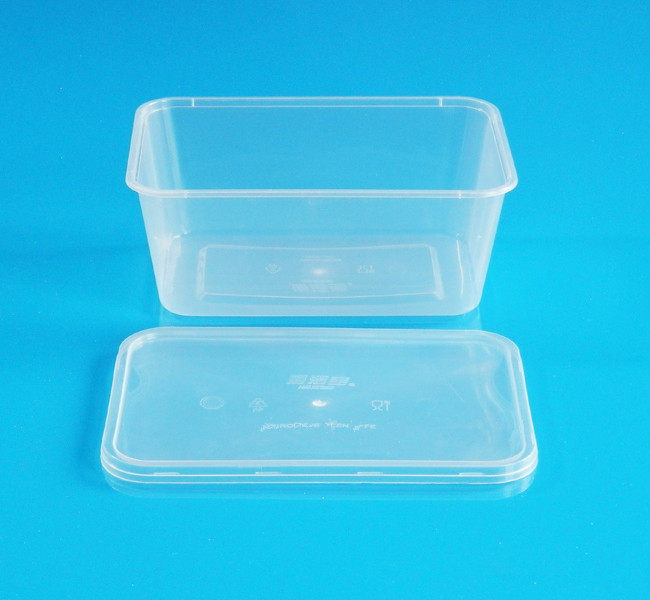 1000ml disposable lunch box with a lunch box Meiyang 15387 rectangular packaging box 300 sets