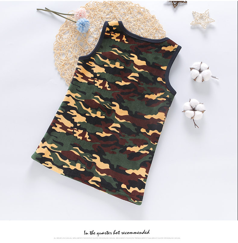 Áo vest trẻ em cộng với nhung dày cậu bé mùa đông mặc áo vest ấm áp vai 10 tuổi Trẻ lớn mùa thu trẻ em giữ ấm - Áo ghi lê quần áo gile trẻ em
