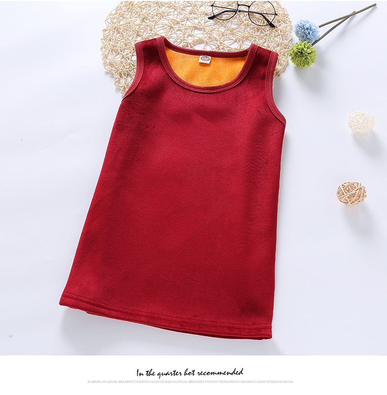 Áo vest trẻ em cộng với nhung dày cậu bé mùa đông mặc áo vest ấm áp vai 10 tuổi Trẻ lớn mùa thu trẻ em giữ ấm - Áo ghi lê quần áo gile trẻ em