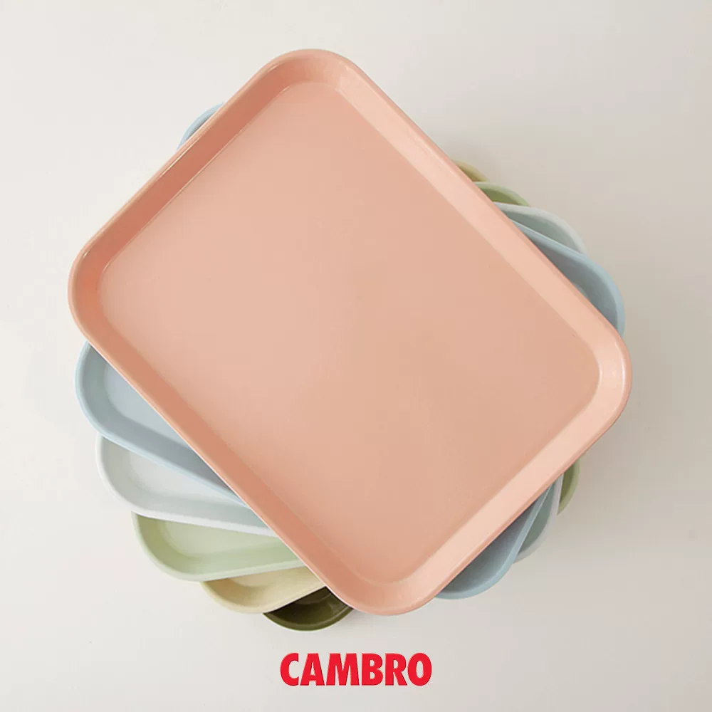 Американская Cambro Цветной поднос для еды прямоугольный Домашний сервировочный поднос для стола Украшение настольное хранение Чайная чашка