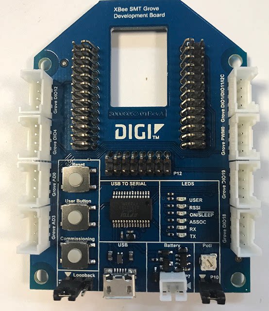 American Digi Xbee Grove Development and Test Baseboard Pin Type 76000956 Patch Type 76000979