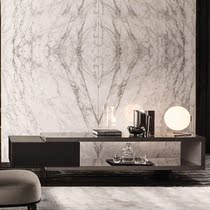 Italian minimalist TV cabinet retractable Nordic luxury small apartment designer home cabinet modern simple