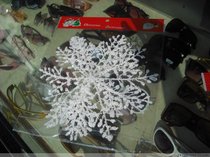 Christmas Snowflake Sheet Plastic Snowflake Sheet 23 cm diameter