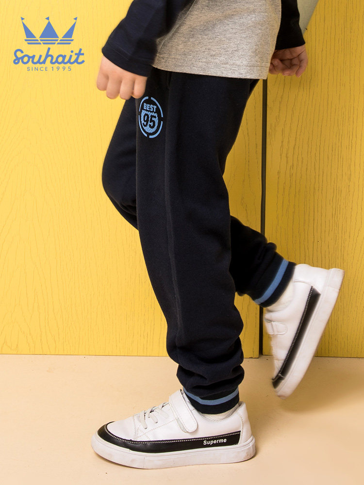 水孩儿 纯棉 男童运动长裤 天猫优惠券折后￥39包邮（￥99-60）105~170码2色 女童款同价