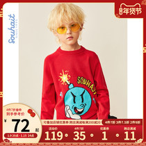 Childrens clothing boys sweater year childrens winter wear round neck knitwear