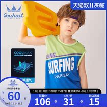 Childrens clothing boy vest 2021 summer new quick-drying children sleeveless sports leisure vest