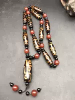 Натуральное агатовое ожерелье и браслет из жемчуга, подвеска, цвета киновари