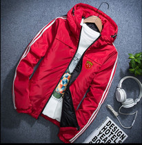 Shanghai Shanggang team fan jacket Shanggang Shanghai Shanggang autumn and winter thickened cotton jacket Jacket sweater men and women