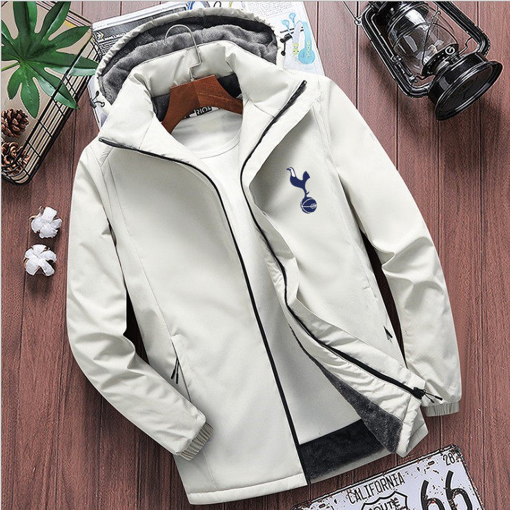 Tottenham Hotspur fans jacket thickened plus velvet cotton winter clothing warm and cold jacket outdoor cotton clothing