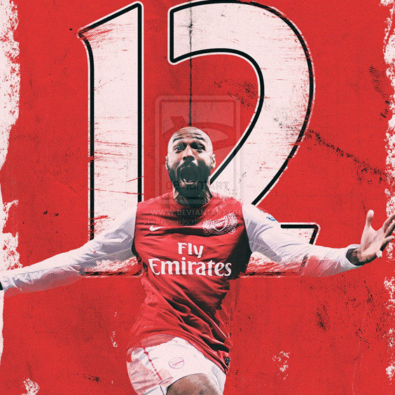 Arsenal Fans Supplies Memorabilia of King Henry King Returns A retro poster (with photo frame)