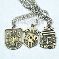 2018 World Cup fan supplies souvenir gift Germany Brazil Argentina Spain French fan necklace
