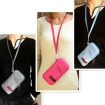 Blackberry KEY2 Nokia X5 6 8 Sirocco seniors mobile phone protection leather case hanging neck liner bag bag