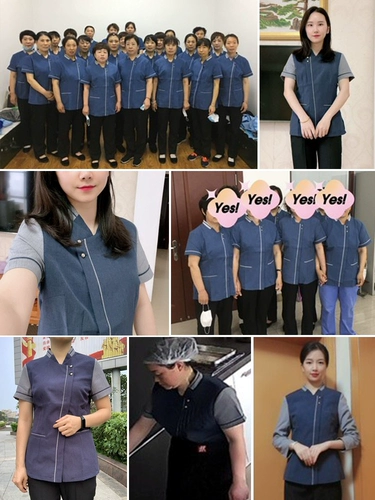 Рабочая одежда для персонала по уборке, летняя одежда с короткими рукавами для горничной в отеле, одежда для тети, одежда большого размера