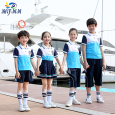 детская форма 夏天中小学生校服夏季短袖儿童新款幼儿园园服运动班服定制 t04zh